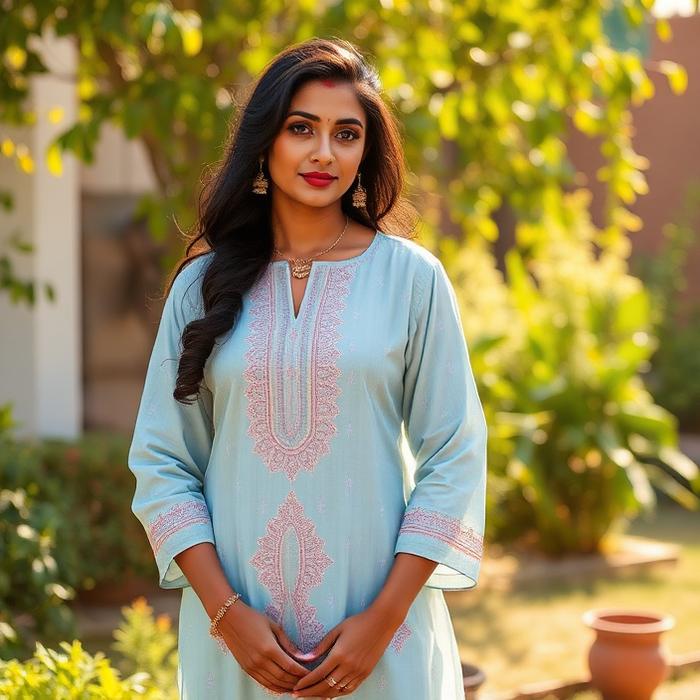 Teal Draped Skirt Set