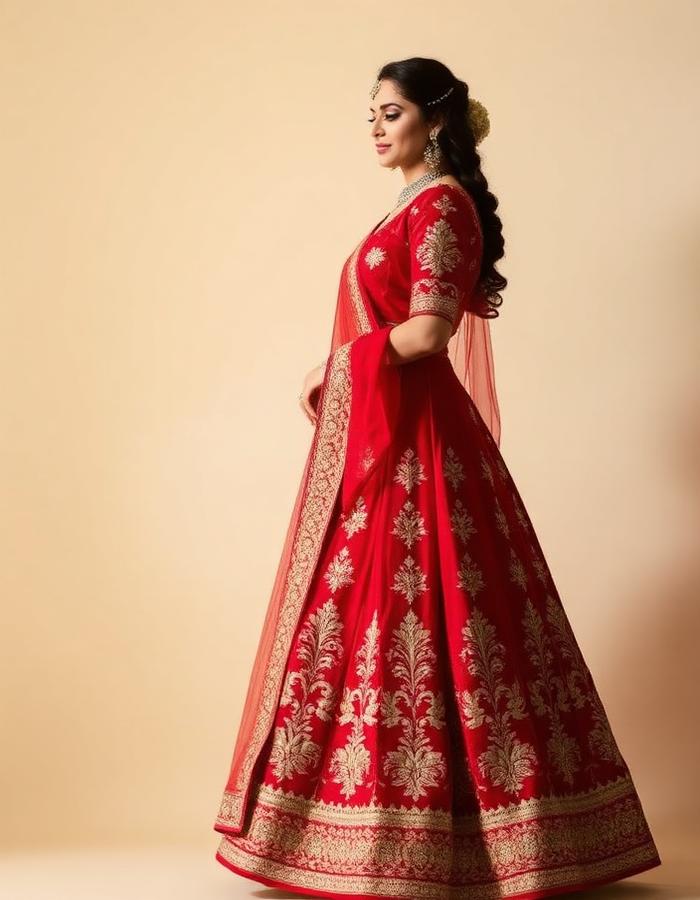 Crimson Bridal Lehenga
