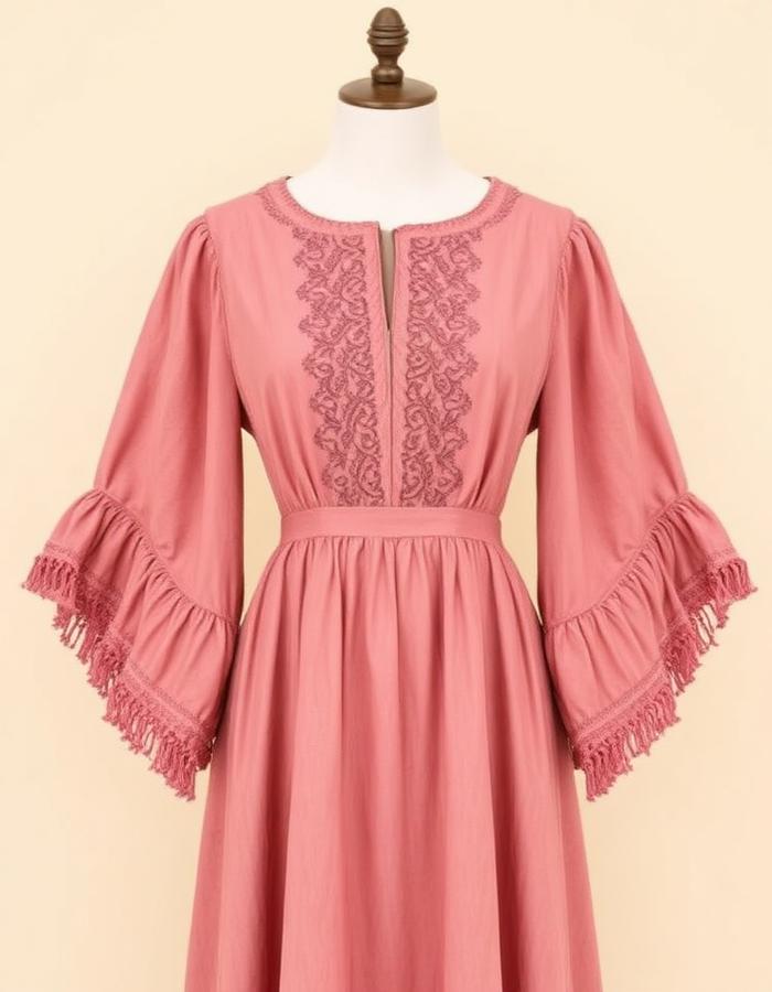 Rose Cape Indo-Western Dress